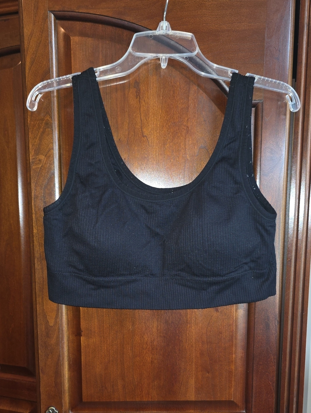torrid Black Ribbed Scoop Bralette